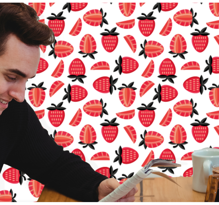 墙纸 性质 浆果图案 - TenStickers