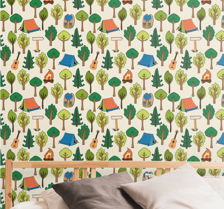 墙纸 性质 露营探险 - TenStickers