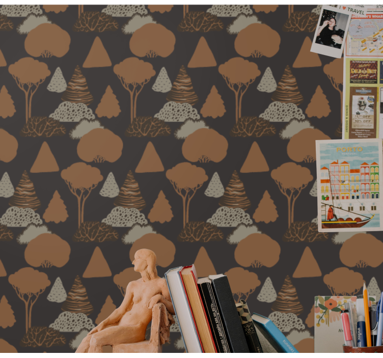 墙纸 性质 森林剪影 - TenStickers