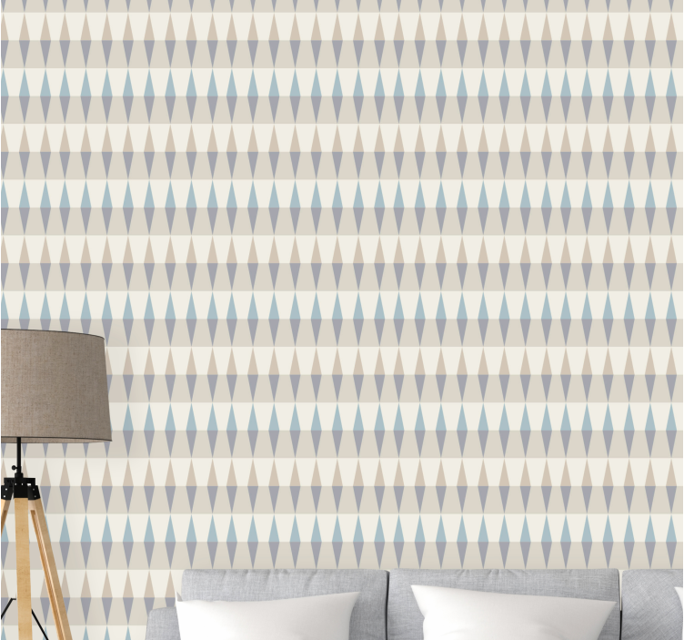 北欧几何混合客厅壁纸 - TenStickers