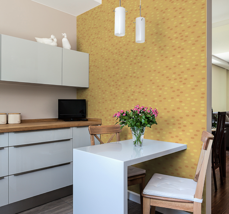 圈子里的橘子厨房月亮壁纸 - TenStickers