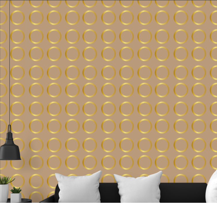 墙纸 圆点 优雅圆形图案 - TenStickers