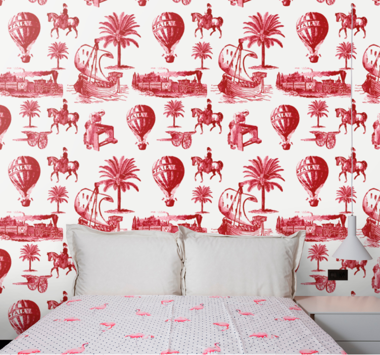 复古墙纸展现怀旧旅行场景 - TenStickers