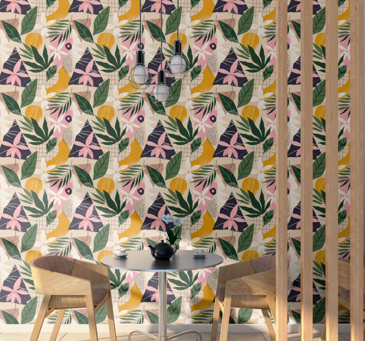 墙纸 性质 热带植物图案 - TenStickers