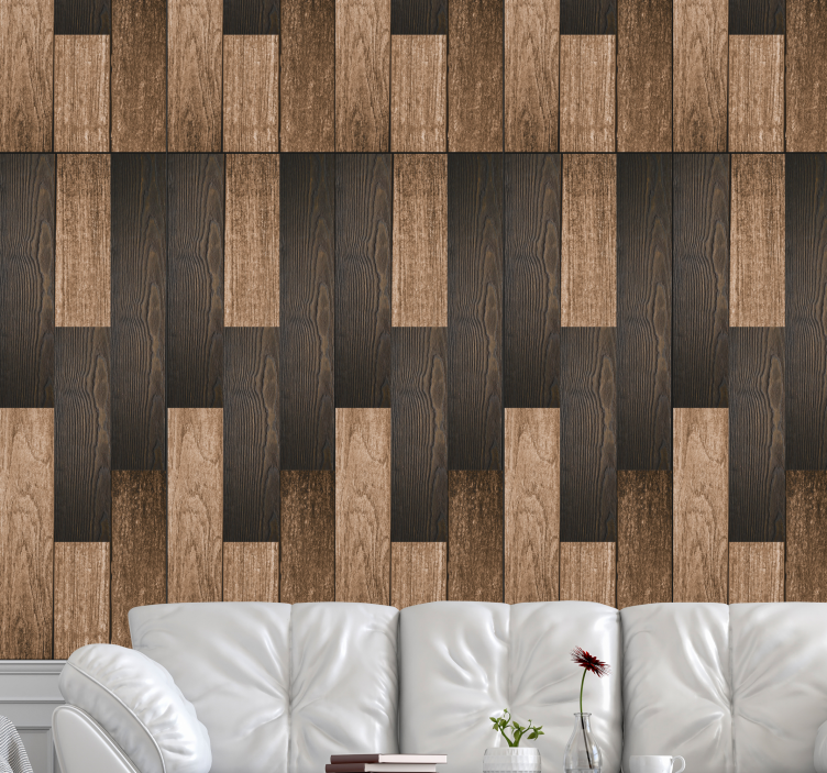墙纸 木 sophisticated Wood Patterns - TenStickers