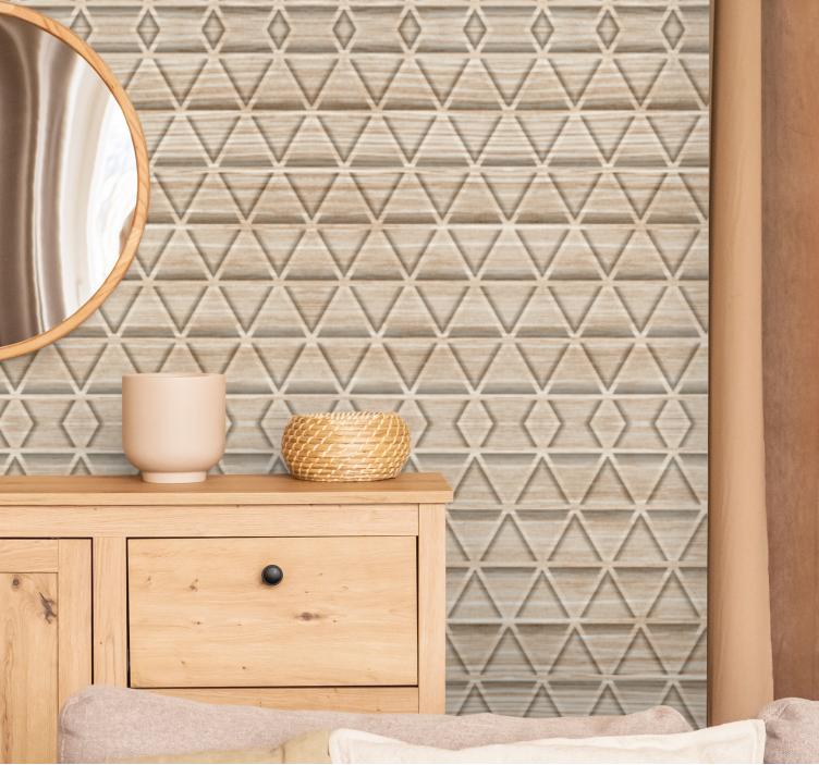 墙纸三角的3d纹理层次 - TenStickers