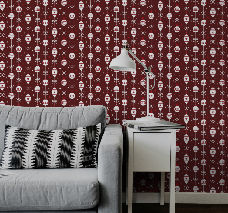 墙纸 圣诞 节日骷髅图案 - TenStickers