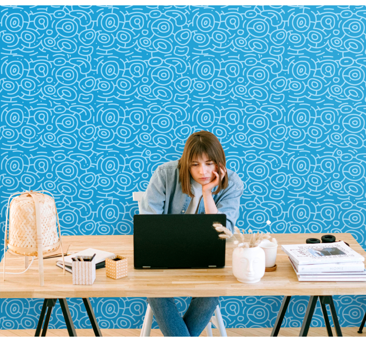 墙纸 几何 螺旋几何图案 - TenStickers