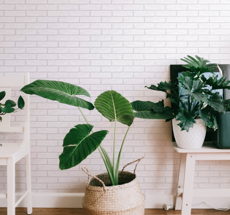 客厅墙纸 砖墙细节 - TenStickers