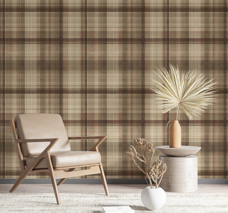 墙纸 方形墙纸 纺织效果 - TenStickers