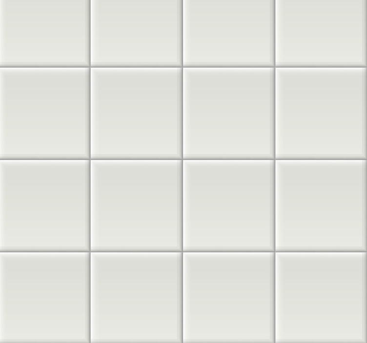 白色 瓷砖 壁纸 - TenStickers